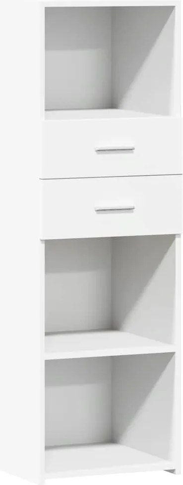 vidaXL Dulap înalt, alb, 40x42,5x124 cm, lemn prelucrat