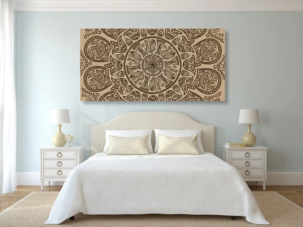 Tablou Mandala cu model natural abstract