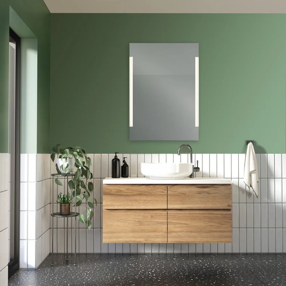 Oglindă de perete cu led 50x70 cm Lucia – Mirrors and More