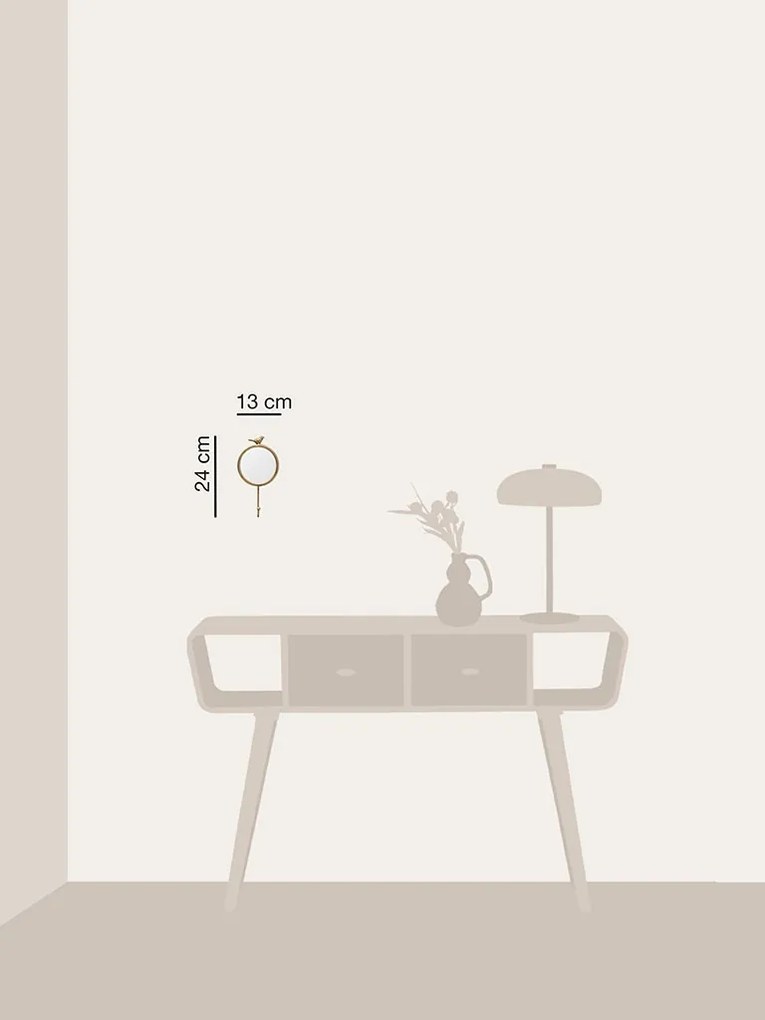 Agatatoare cu oglinda, din metal, Bird