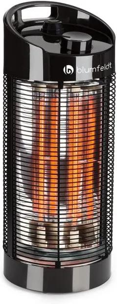 Blumfeldt Heat Guru 360, radiator de sine stătător, încălzitor de exterior, 1200 / 600W, 2 nivele de încălzire, IPX4, negru