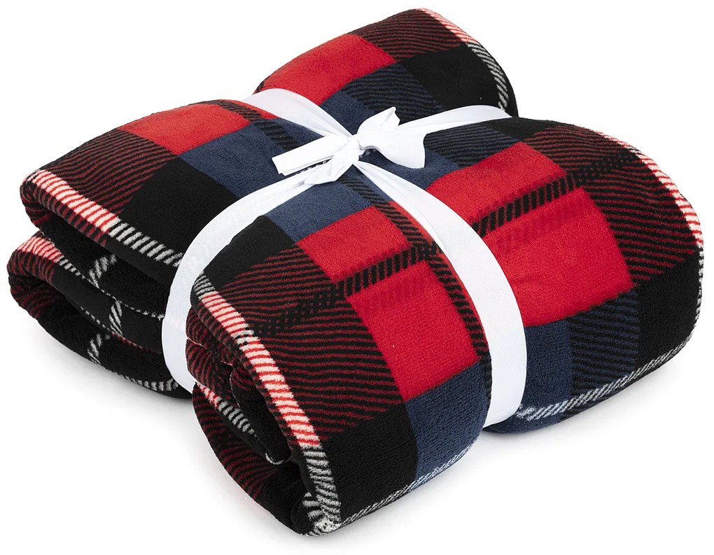 Pătură din imitație blăniță 4Home Cub roșu, 150 x 200 cm