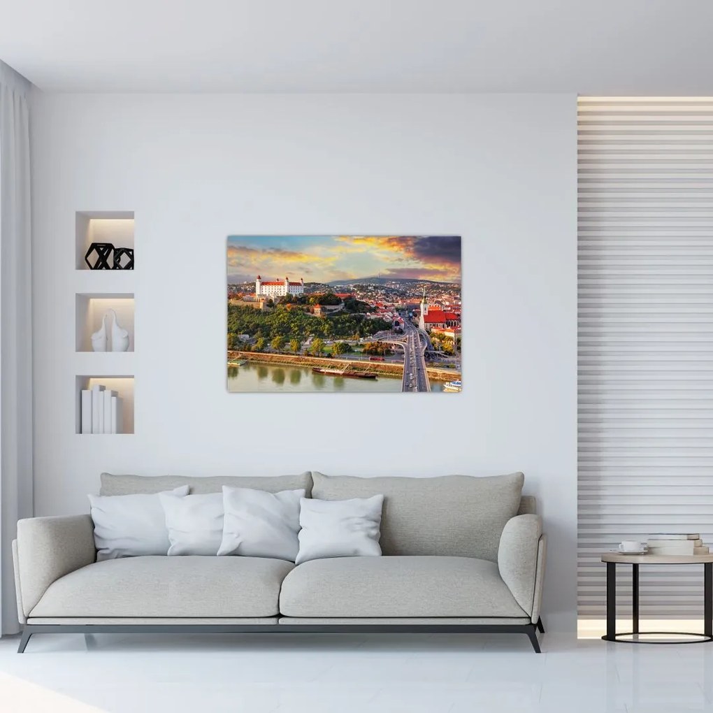 Tablou - Panorama bratislavei, Slovacia (90x60 cm)