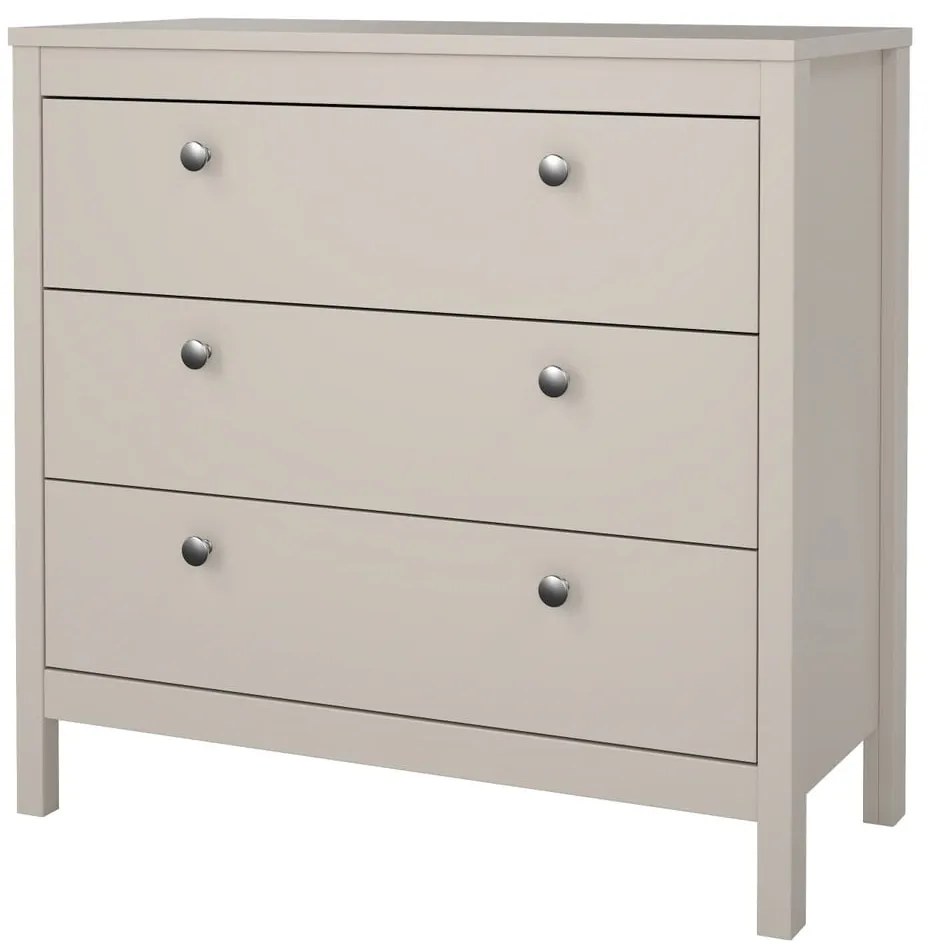 Comodă grej 82x80x38 cm Madrid – Tvilum