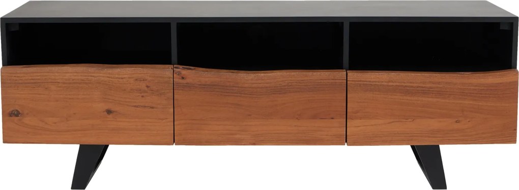 Comoda TV ORGANIC ARTWORK din lemn de salcam, 140 cm