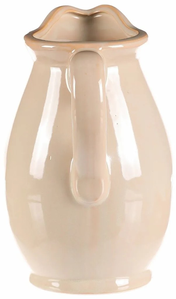 Vaza/cană crem, 15 x 16 x 23 cm, medie, 23 cm