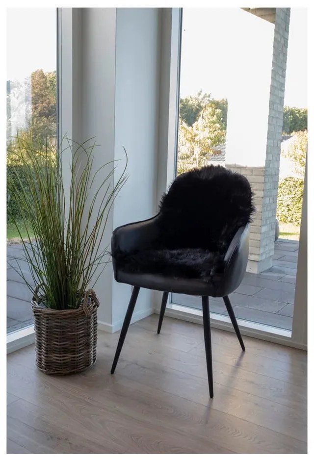 Blană neagră sintetică 50x85 cm – House Nordic
