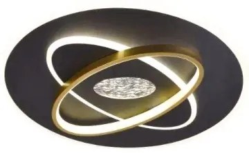 Plafonieră LED dimabilă LED/80W/230V negru + telecomandă