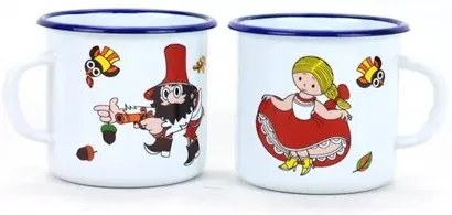 Belis Cană smălțuită Večerníček, 8 cm, 0,35 l