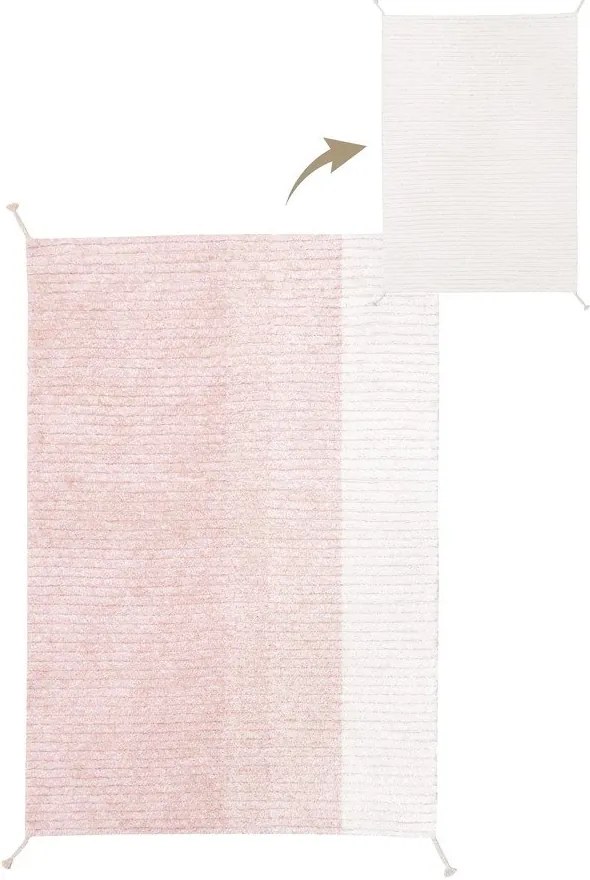 Covor roz deschis din bumbac 120x160 cm Gelato Pink – Lorena Canals