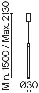 Pendul LED design tehnic Ray alb