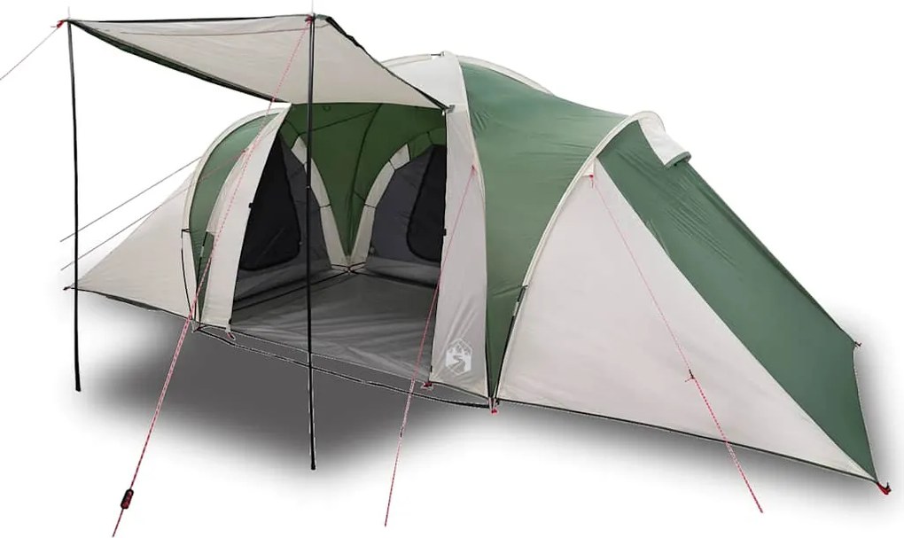 vidaXL Cort de camping cupolă pentru 6 persoane, verde, impermeabil