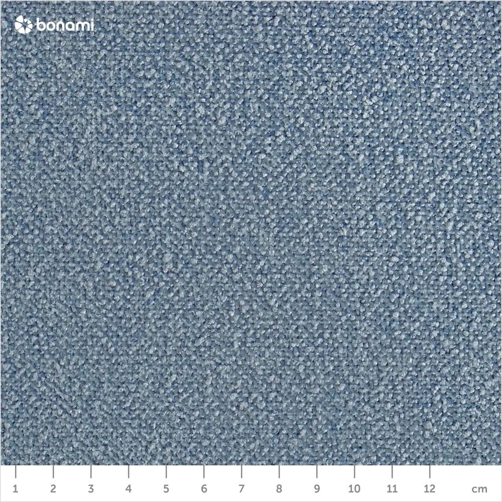 Pat albastru tapițat cu spațiu de depozitare cu saltea 120x200 cm Avela – Bonami Selection