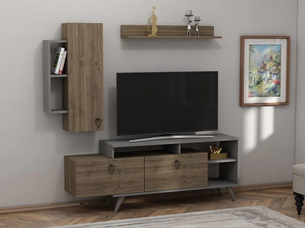 Mobilier living Kisamo 3 (Nuc + antracit) . 1095644