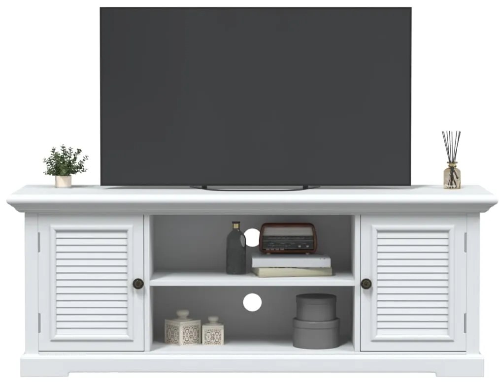 vidaXL Dulap TV, alb, 110x30x41 cm, lemn prelucrat