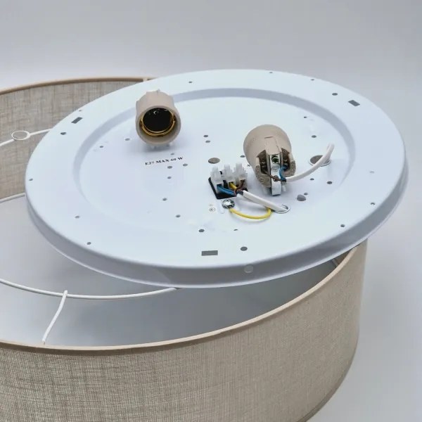 Plafonieră SIRJA 2xE27/60W/230V, Ø 45 cm, bej