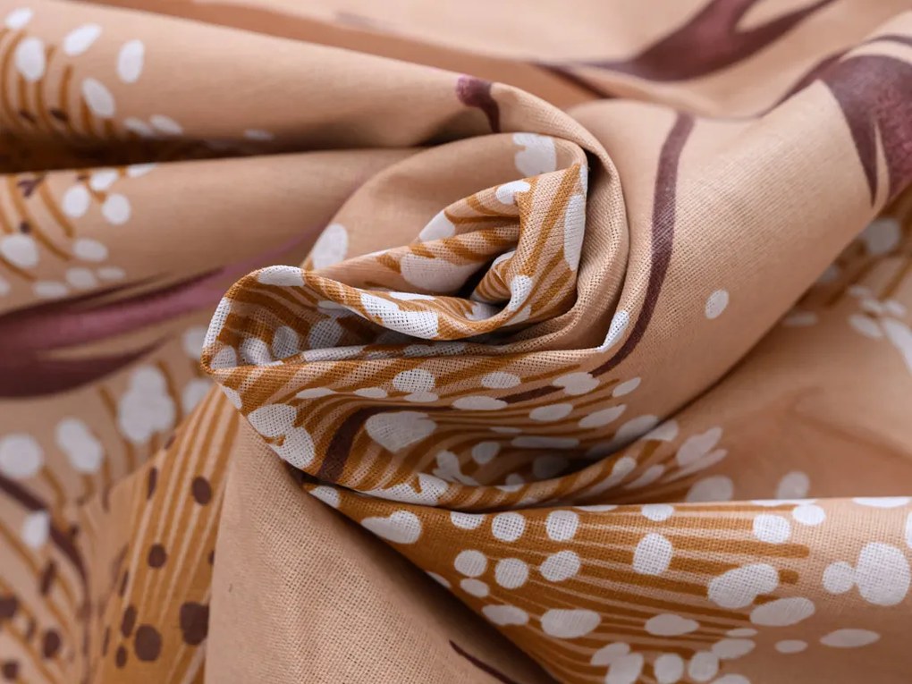 Lenjerie de pat din bumbac PAMPELINO bej Dimensiune lenjerie de pat: 70 x 90 cm | 140 x 220 cm