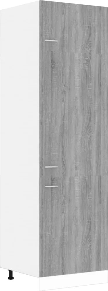 vidaXL Dulap de frigider “Lyon”, gri sonoma, 60x57x207 cm
