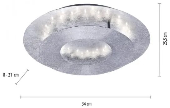 Plafonieră LED NEVIS LED/6W/230V argintie Paul Neuhaus 9011-21