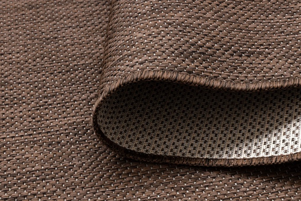Covor SISAL SION A5165A Melanj țesute plate maro
