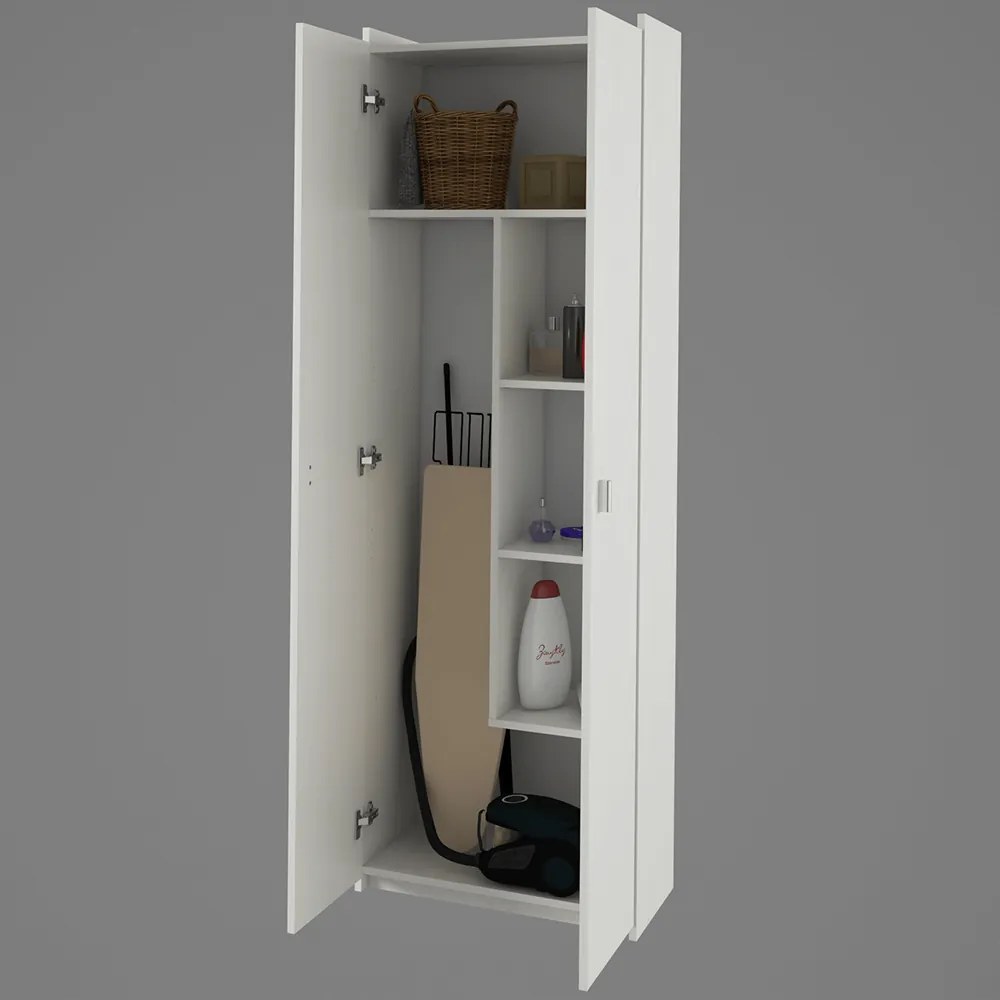 Dulap cu rafturi Nariel Typ 6 (Alb). 808797