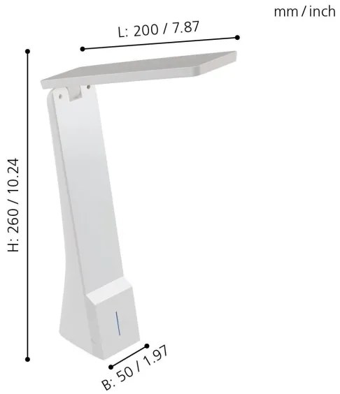Eglo 97044 - LED Lampa de masa LA SECA 1xLED/1,8W/230V alb