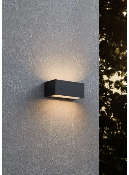 Aplică LED de exterior SPONGANO 2xLED/5W/230V IP65 Eglo 900885