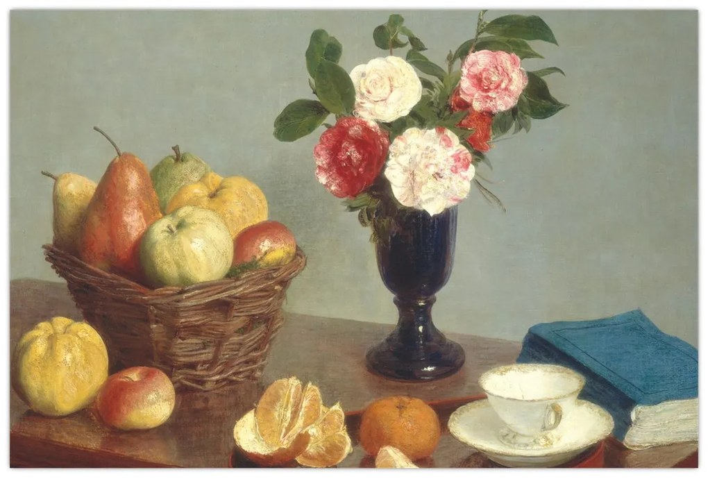 Tablou - Henri Fantin-Latour, Still  Life, reproducere (90x60 cm)