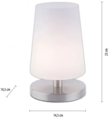 Lampă LED de masă dimabilă SONJA 1xG9/3W/230V crom mat Paul Neuhaus 4146-55