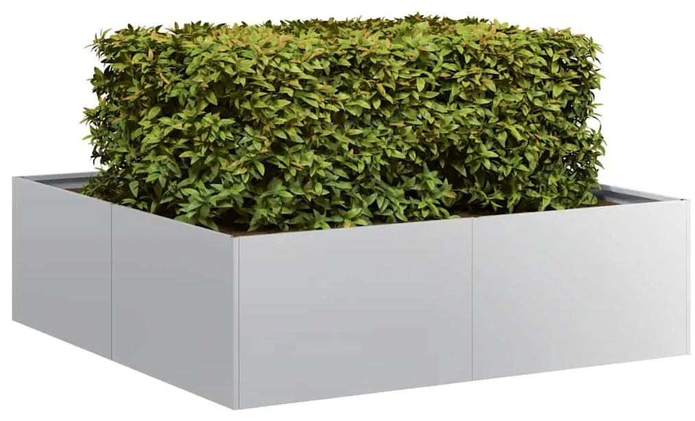 vidaXL Jardinieră 100x100x30 cm oțel galvanizat