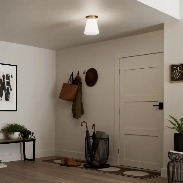 Kichler KL-ALBERS-F-T-CPZ - Plafonieră ALBERS, 1x E27, 40W, 230V, diam. 21,6 cm, bronz