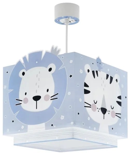 Lustră pe cablu JUNGLE 1xE27/15W/230V albastru Dalber 63112T