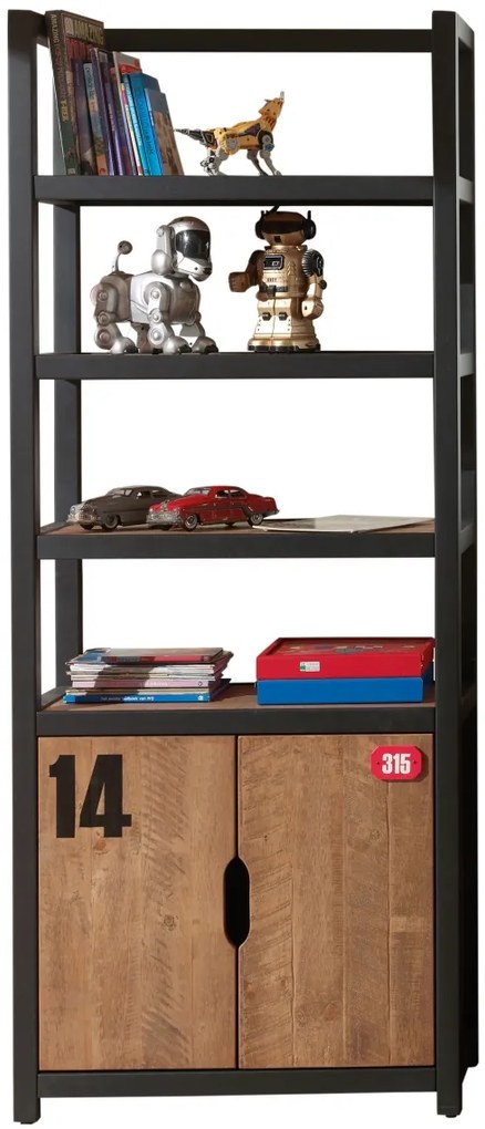 Set ALEX conține un Pat copii de 90x200cm, noptieră, sub Pat copii, birou, Dulap camera copii cu 3 uși, bibliotecă și o comodă cu 3 sertare