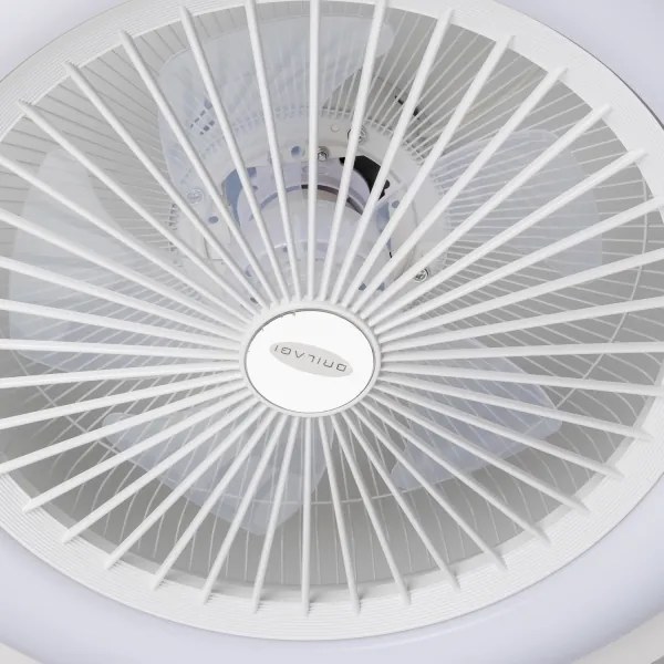 Plafonieră LED dimabilă cu ventilator Brilagi RONDA LED/48W/230V alb + telecomandă
