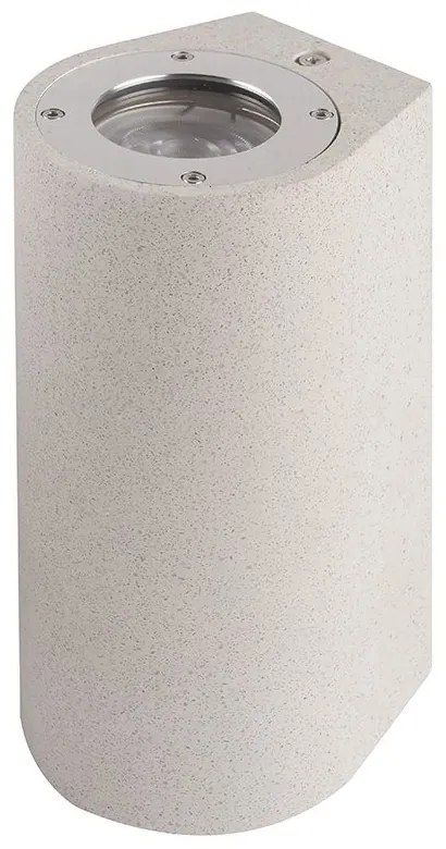 Aplica de perete iluminat exterior ambiental IP65 LEVI alba