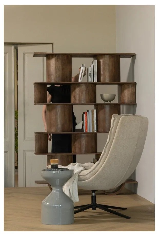 Măsuță auxiliară rotundă din metal ø 30 cm Floyd – WOOOD