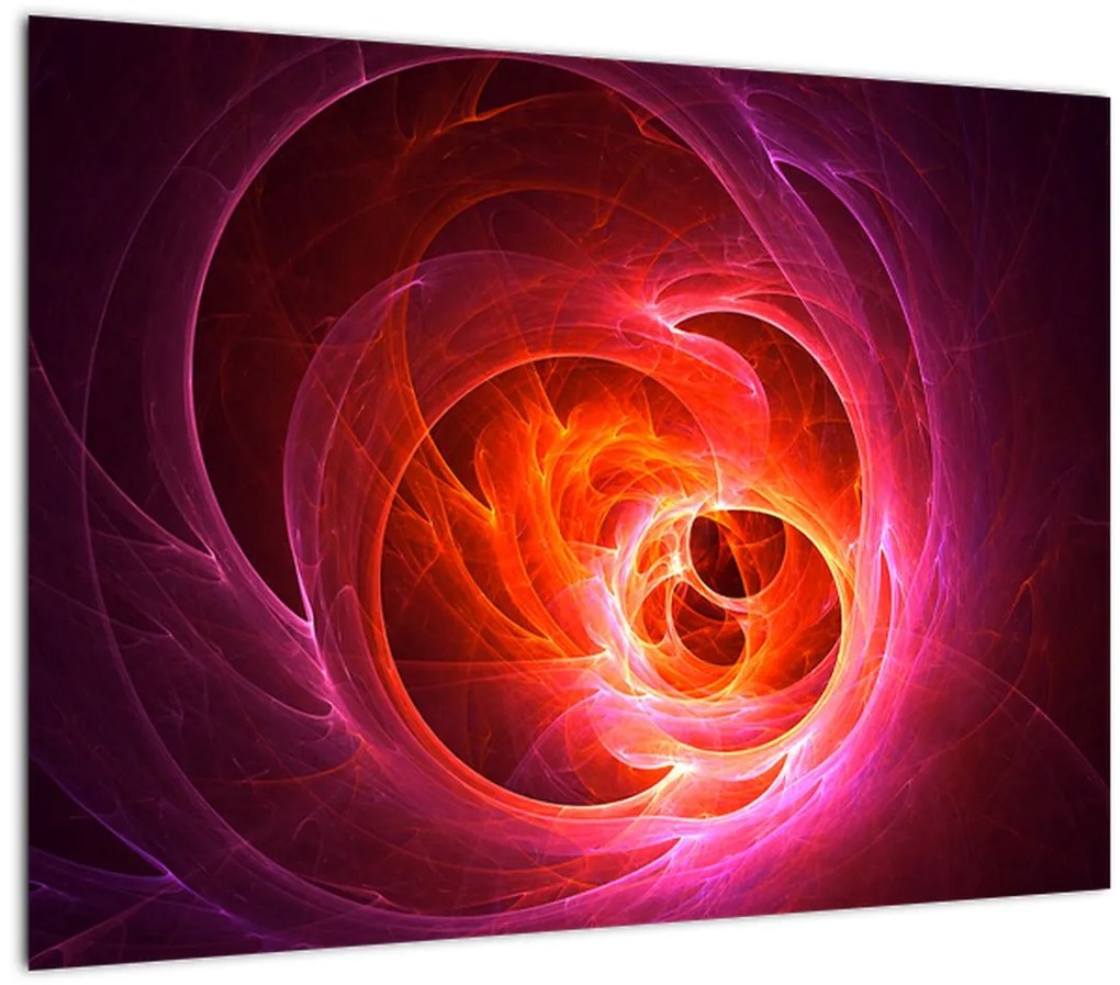 Tabloul modern cu abstracțiune roz (70x50 cm)
