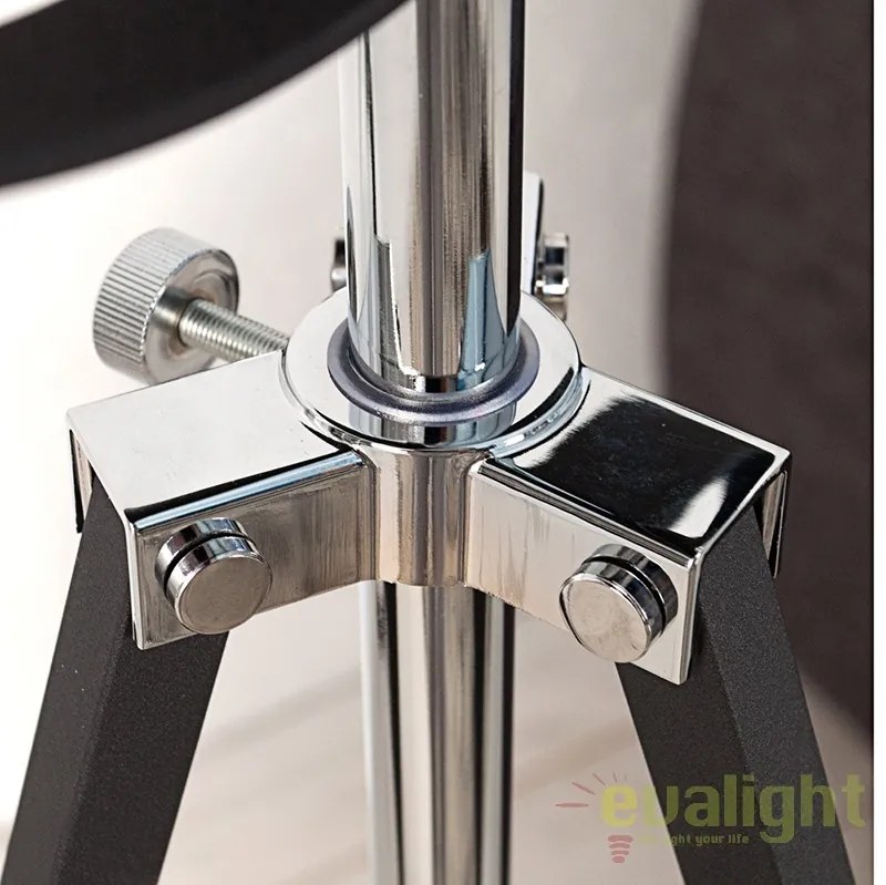 LAMPADAR deosebit in stil RETRO BIG Studio negru/ argintiu A-36562 VC