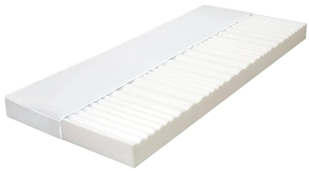 vidaXL Saltea, 90x200 cm, 7 zone, spumă PU, 10 cm, H2 H3