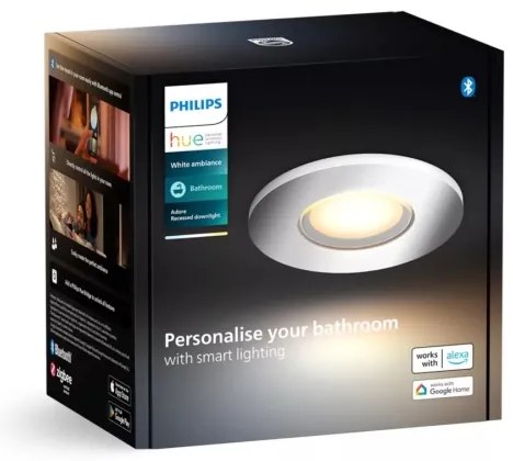 Corp de iluminat LED dimabil pentru baie Philips Hue ADORE BATHROOM 1xGU10/4,2W/230V IP44