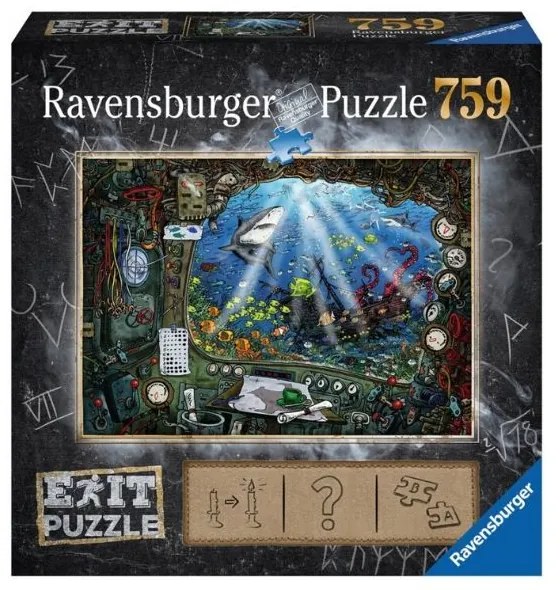 PUZZLE EXIT 4: IN SUBMARIN, 759 PIESE - RAVENSBURGER (RVSPA19953)