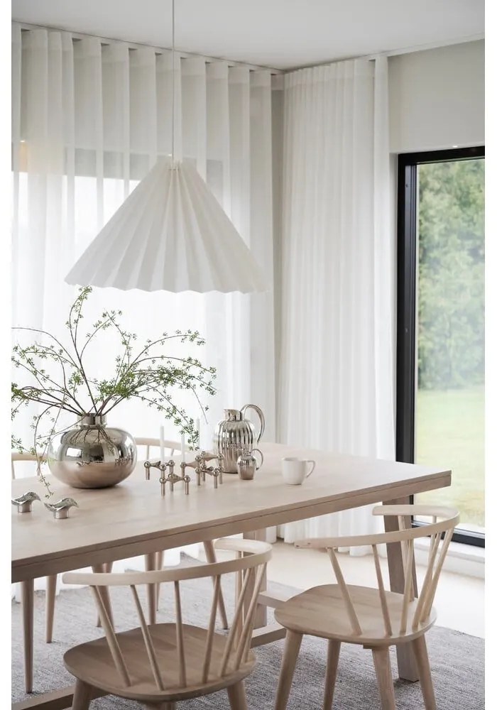 Masă de dining din lemn de stejar lăcuit Rowico Brooklyn, 220 x 95 cm, mat