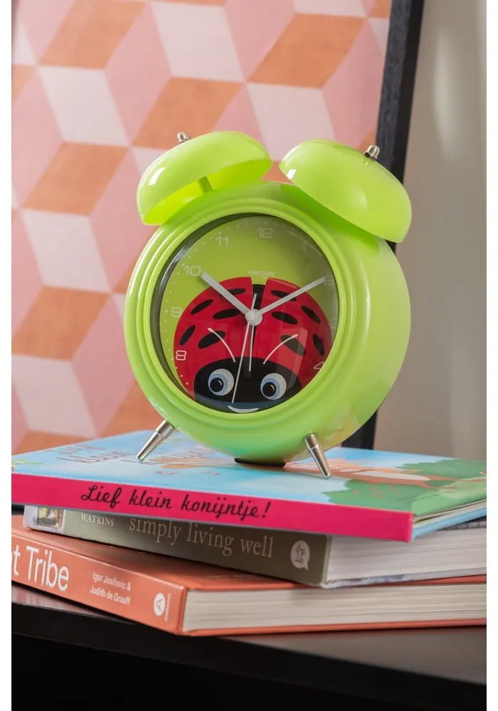Ceas deșteptător pentru copii ø 15 cm Peekaboo Ladybug – Karlsson