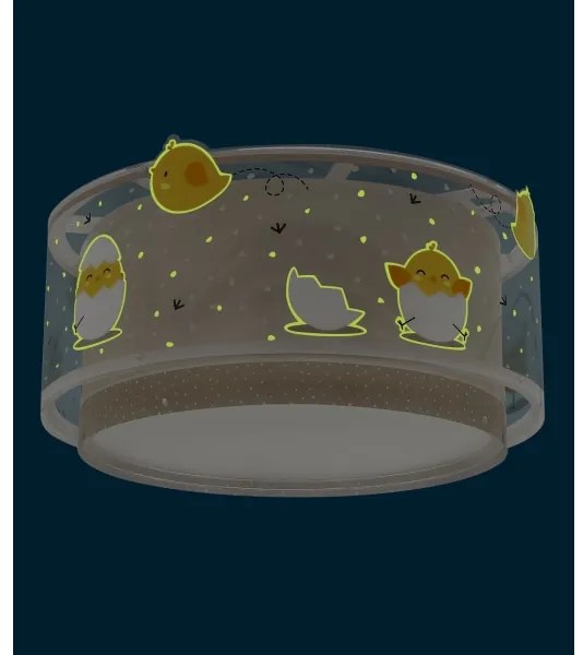 Plafonieră pentru copii BABY CHICK 2xE27/15W/230V Dalber 76876