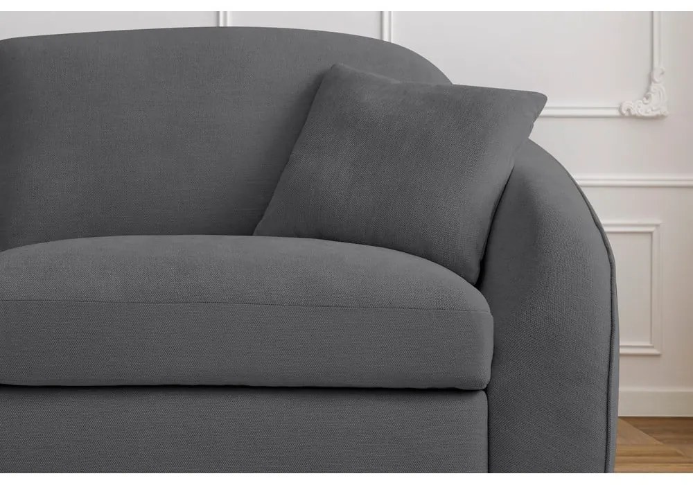 Canapea gri închis extensibilă 235 cm Cezanne – Bobochic Paris