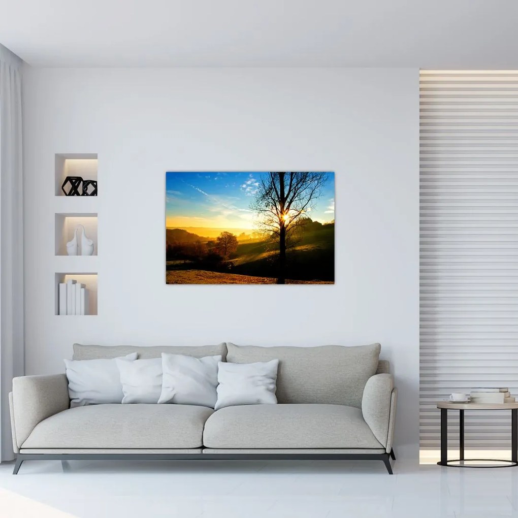 Tablou cu răsăsrit de soare (90x60 cm)