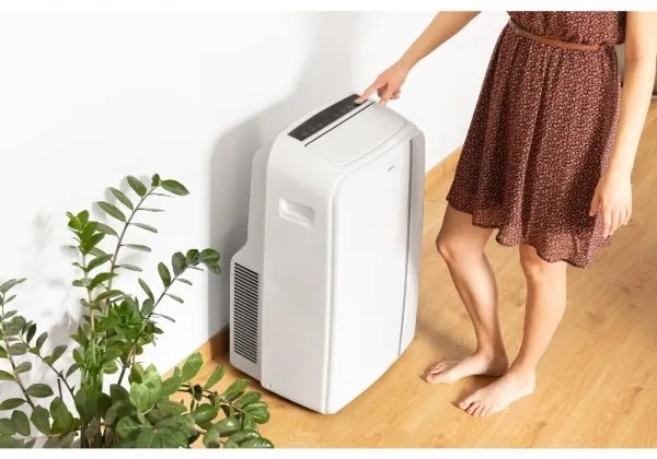 Aparat mobil inteligent de aer condiționat 3 în 1 Sencor 1450W/230V 12000 BTU Wi-Fi alb + telecomandă