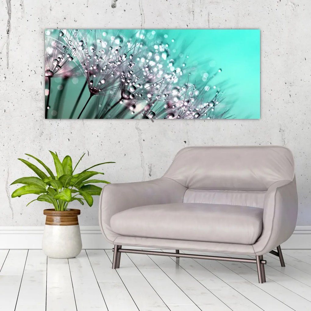 Tablou - planta cu rouă (120x50 cm)