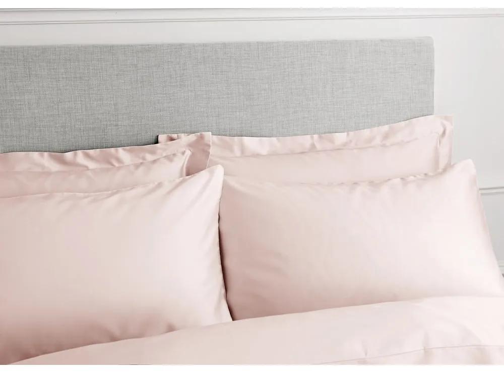 Lenjerie de pat din bumbac satinat Bianca Blush, 200 x 200 cm, roz