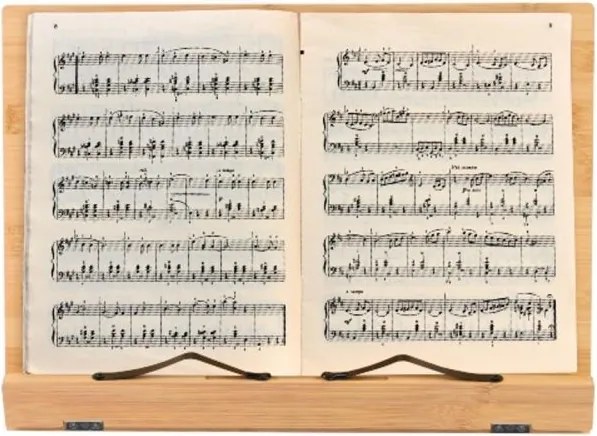 Suport pentru cărți, bambus, 39 x 28 x 4,2 cm